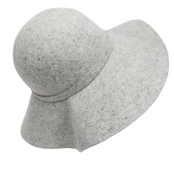 Tart 100% Wool Hat Gray Spickled Floppytable EUC - Picture 7 of 14